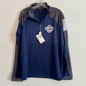 North End Venice Beach Fl Blue and Gray Quarter-Zip Pullover M